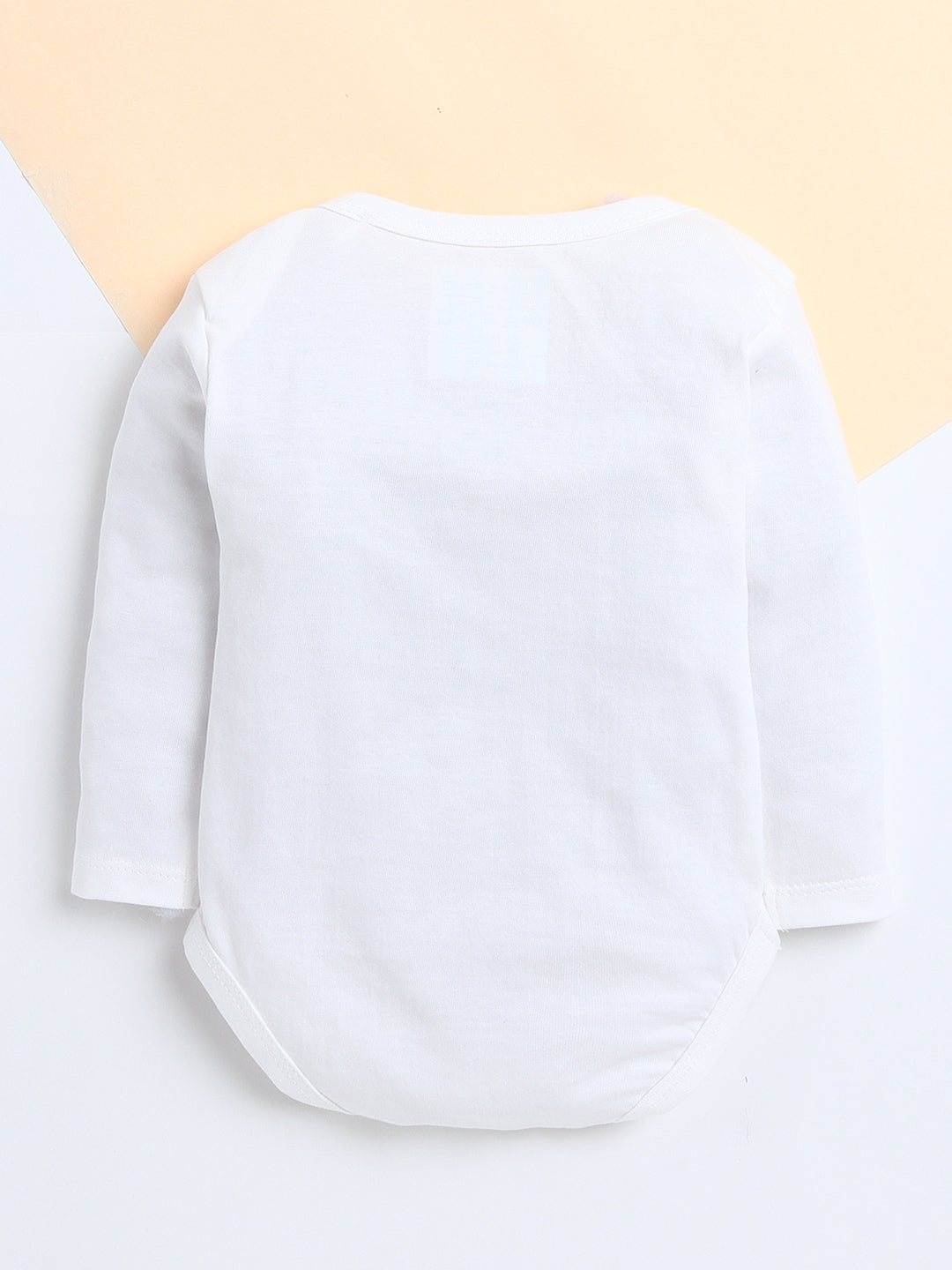 Polka Tots Pack of 3 Soft Cotton Full Sleeves Baby Onesies – Love Prints (White)