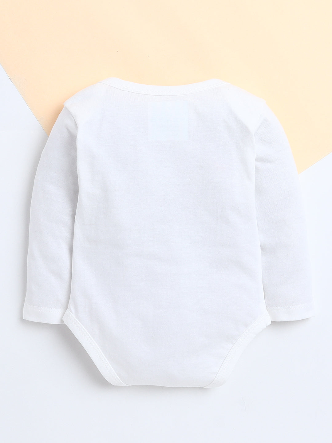 Polka Tots Pack of 3 Soft Cotton Full Sleeves Baby Onesies – Love Prints (White)