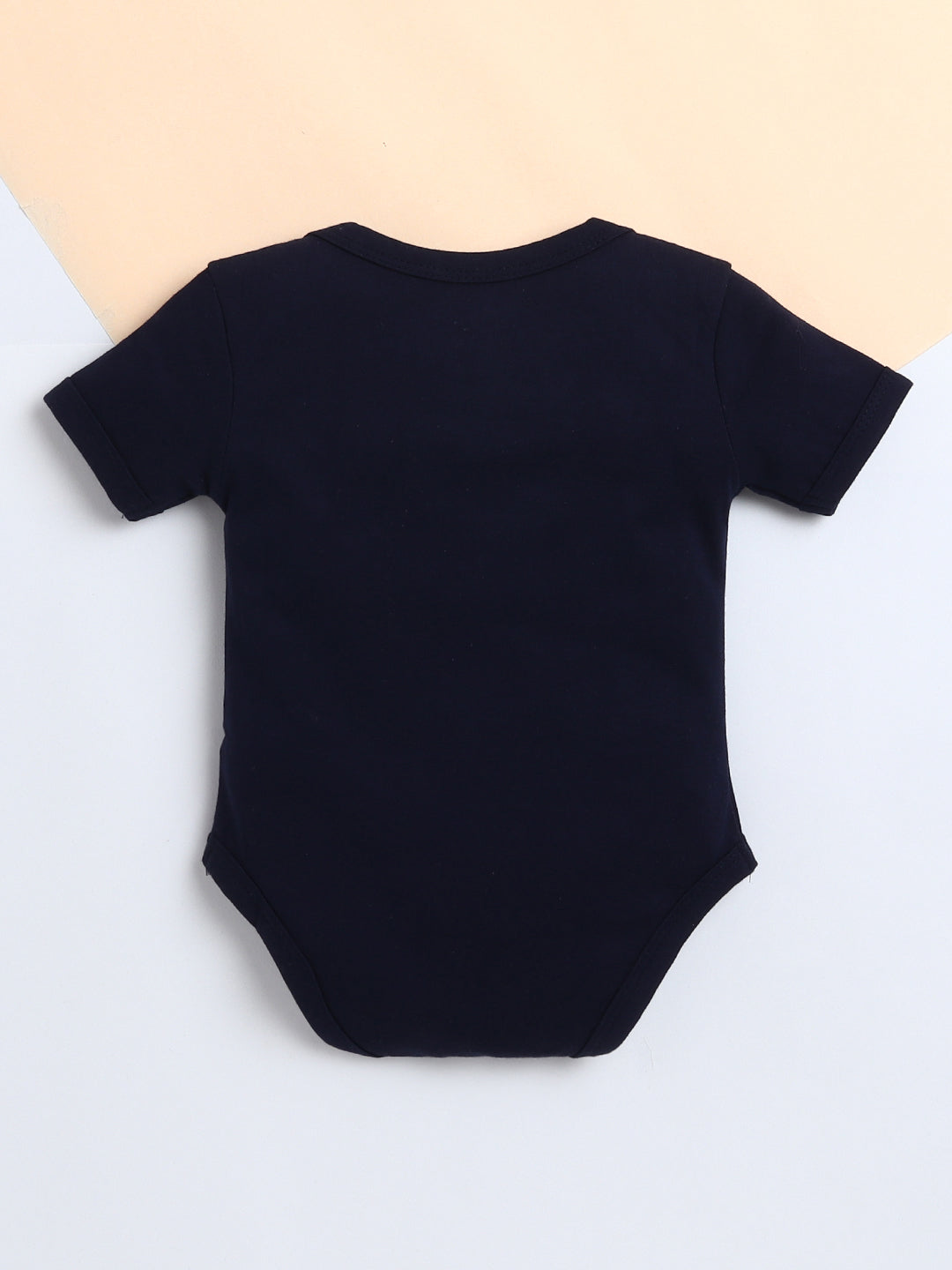 Polka Tots Baby Onesie Newborn Outfit Set – Soft Cotton Lookin Good Print Half Sleeves Onesie with Leggings (Black & Blue)