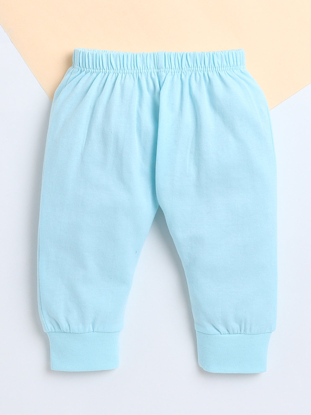 Polka Tots Baby Onesie Newborn Outfit Set – Soft Cotton Lookin Good Print Half Sleeves Onesie with Leggings (Black & Blue)