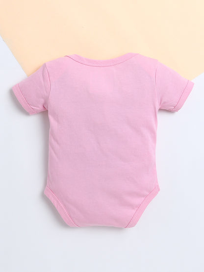 Polka Tots Baby Onesie Newborn Outfit Set – Soft Cotton Koala Need Hug Print Half Sleeves Onesie with Leggings (Pink & Grey)