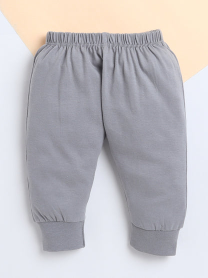 Polka Tots Baby Onesie Newborn Outfit Set – Soft Cotton Koala Need Hug Print Half Sleeves Onesie with Leggings (Pink & Grey)