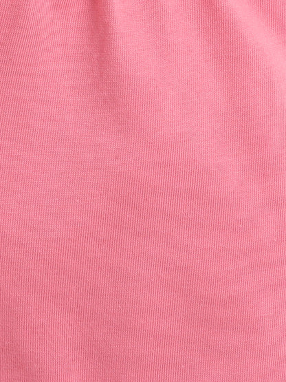 Polka Tots Baby Onesie Newborn Outfit Set – Soft Cotton Daddy's Little Girl Print Ruffle Half Sleeves Onesie with Leggings (White & Pink)