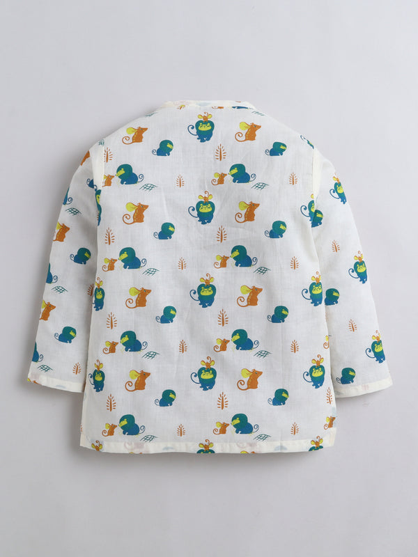 Polka Tots  Nanhe Dost print Night wear Kurta Pajama