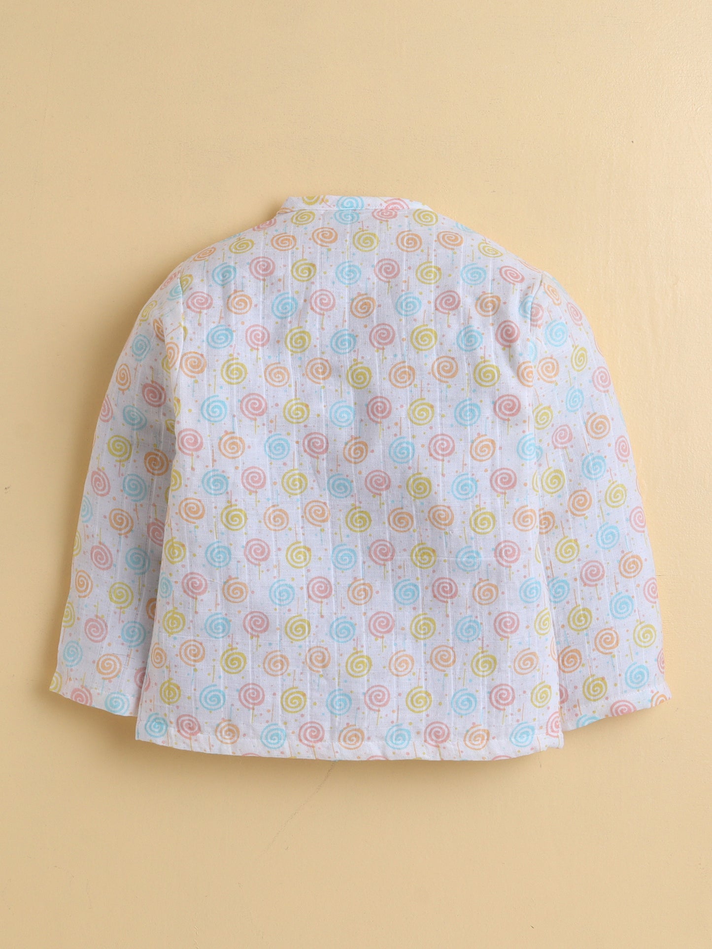 Polka Tots Muslin Cotton Sleeping Koala Print Jhabla & Pant Set