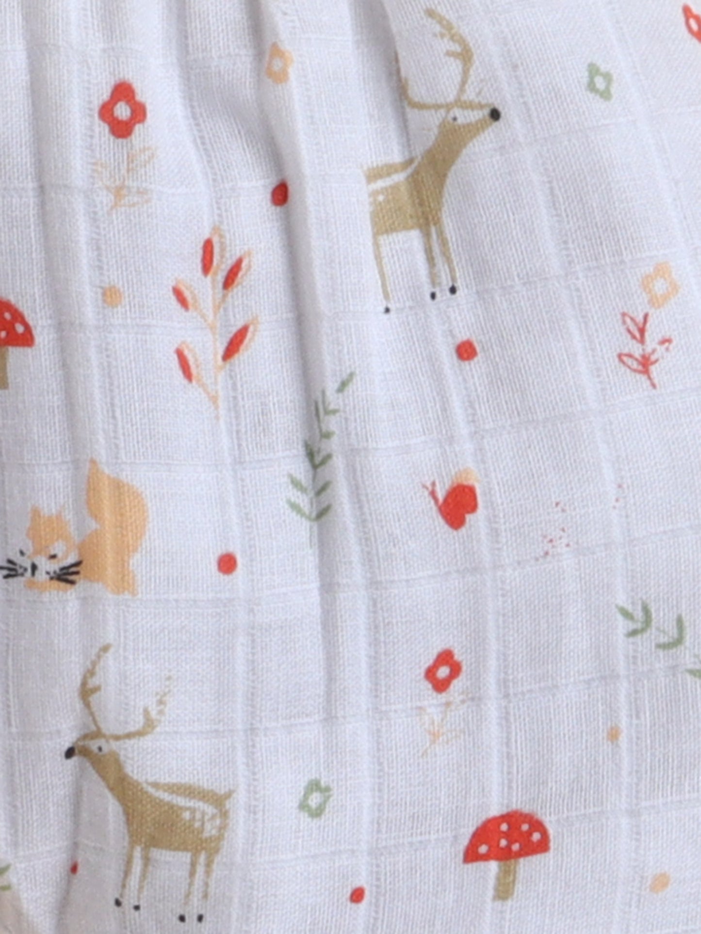 Polka Tots Muslin Cotton Sleeping Koala Print Jhabla & Pant Set
