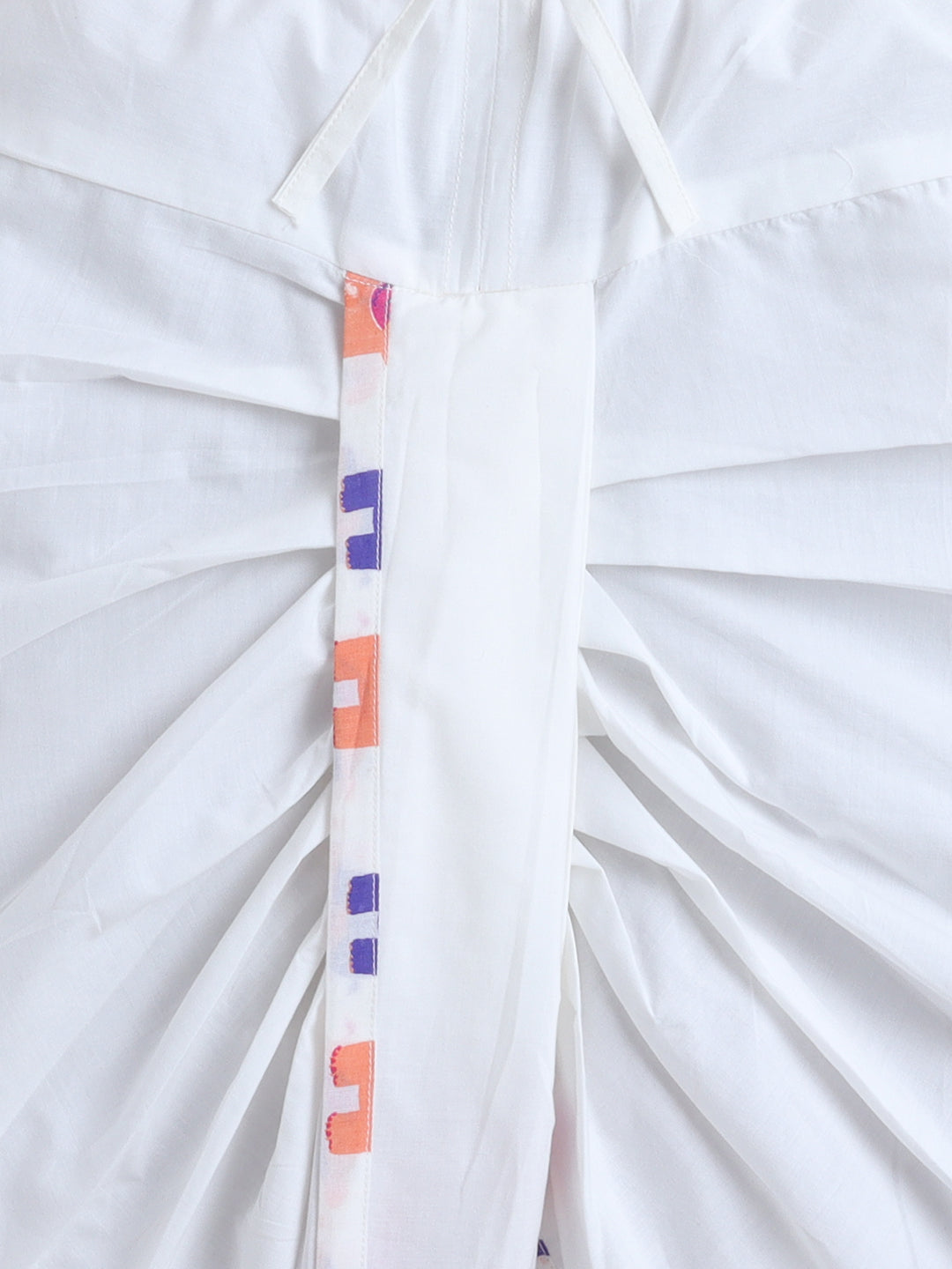 Polka Tots Full Sleeve Angrakha Top With Dhoti - Multicolor