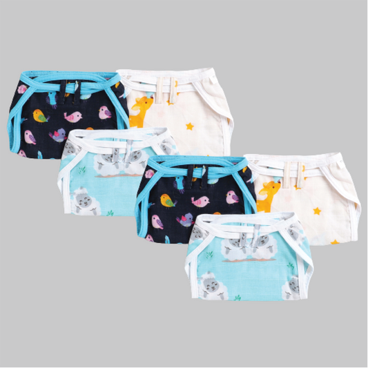 Polka Tots cotton Langot Nappy(Small) - Pack of 3