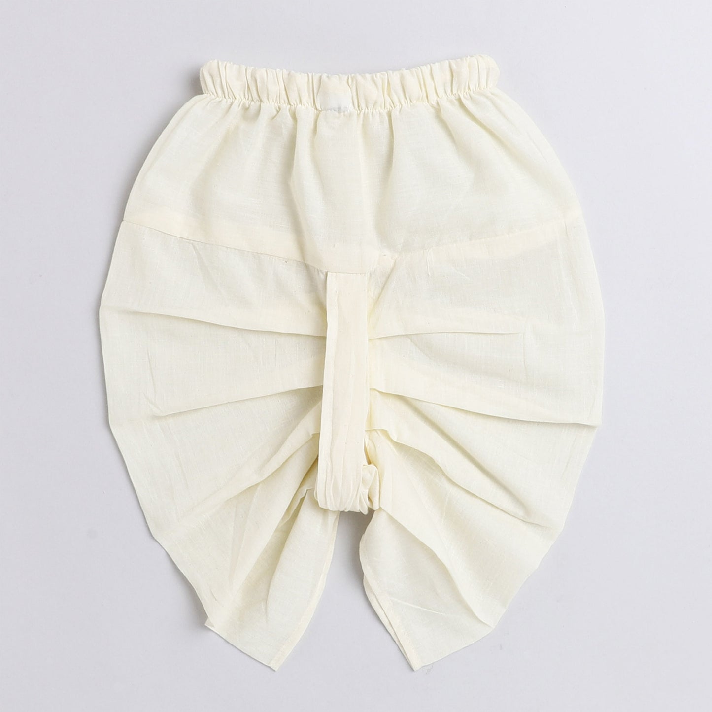 Polka Tots Dhoti Kurta Set for Boys 100% Super Soft Cotton Traditional Ethnic Wear For Kids - Cream
