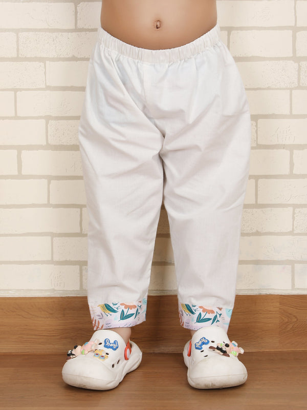 Polka Tots Fruit Floral print Full sleeves Nightwear Kurta pyjama set - Multicolor