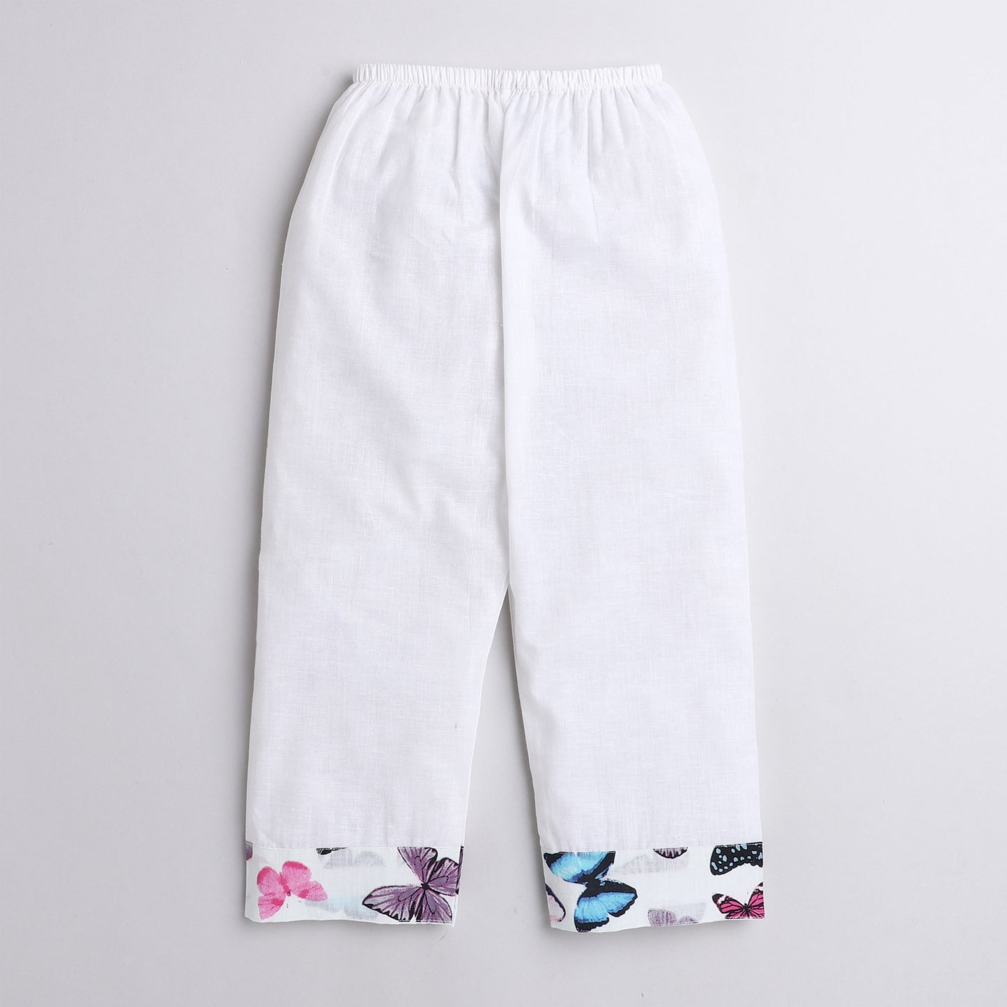 Polka Tots Kurta Pajama for Kids 100% Super Soft Cotton Night Suits for Boys & Girls - White