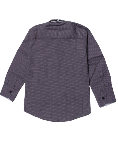 Polka Tots Full Sleeves Shirt - Grey