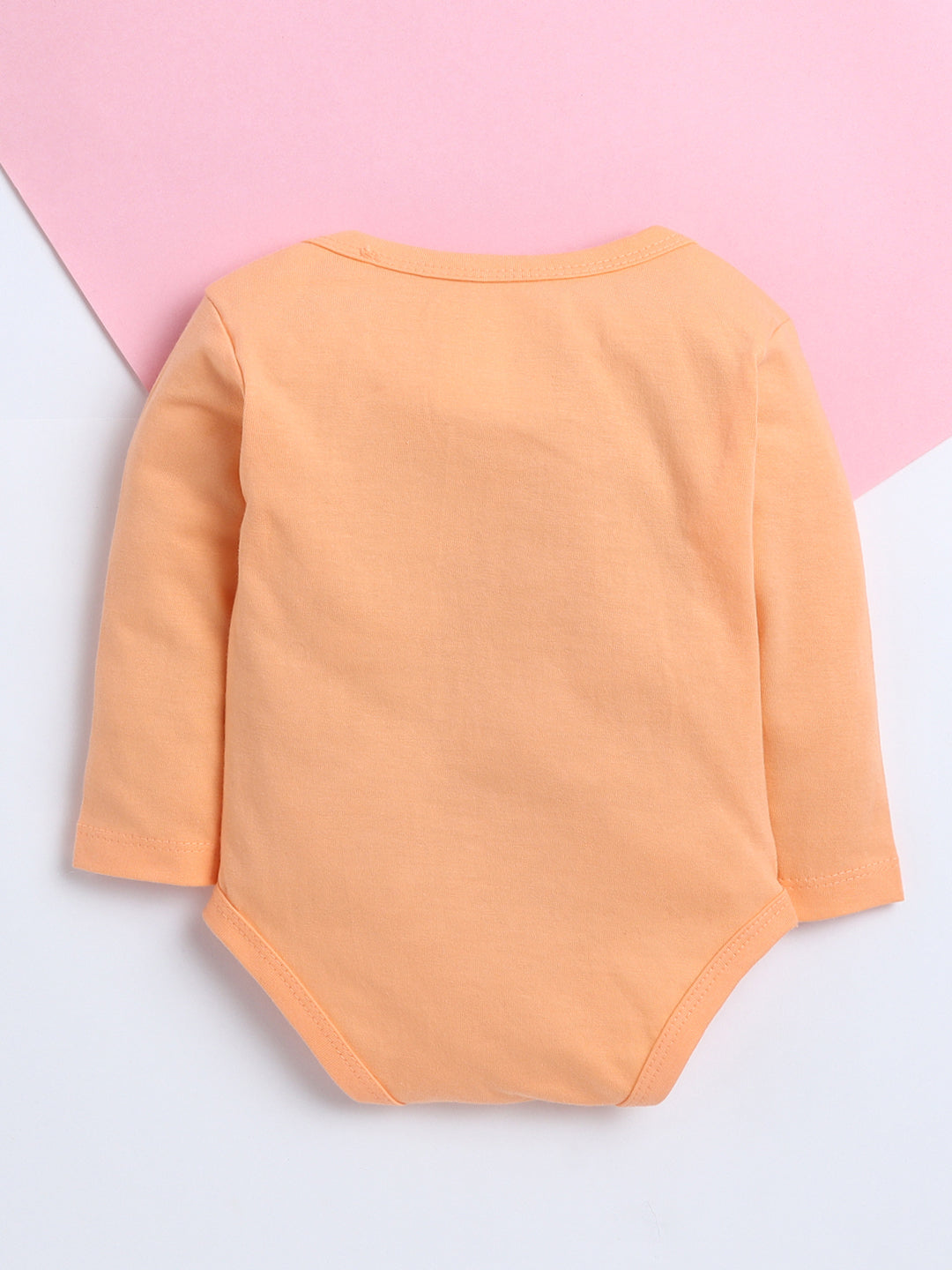 Polka Tots Pack of 3 Soft Cotton Full Sleeves Baby Onesies – Little Baby, “I Woke Up This Cute” & Little Peanut Prints (Multicolor)