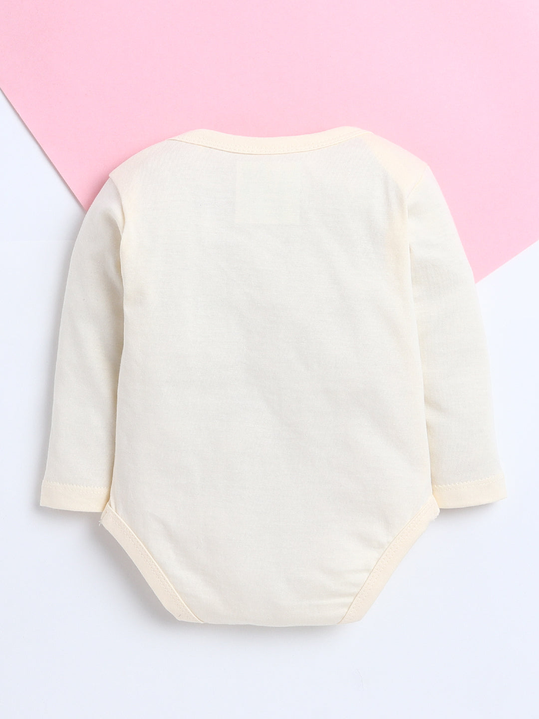 Polka Tots Pack of 3 Soft Cotton Full Sleeves Baby Onesies – Little Baby, “I Woke Up This Cute” & Little Peanut Prints (Multicolor)