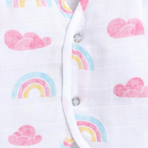 Polka Tots Soft Cotton Pack of 3 Full Sleeves Baby Jhablas