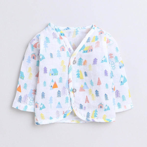 Polka Tots Soft Cotton Pack of 3 Full Sleeves Baby Jhablas