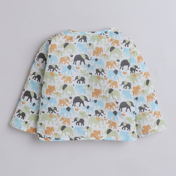 Polka Tots Soft Cotton Pack of 3 Full Sleeves Baby Jhablas