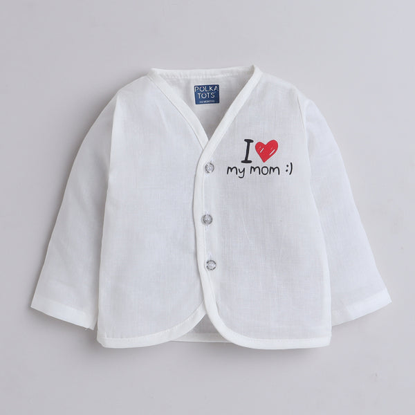 Polka Tots Soft Cotton Pack of 3 Full Sleeves Baby Jhablas