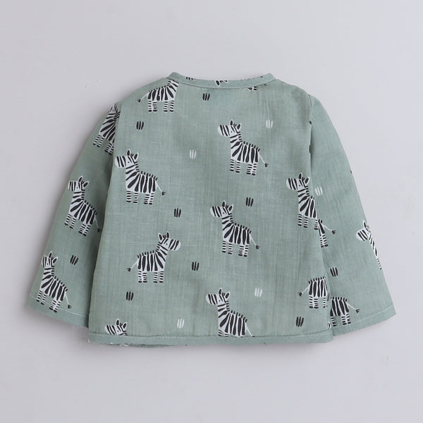 Polka Tots Soft Cotton Pack of 3 Full Sleeves Baby Jhablas