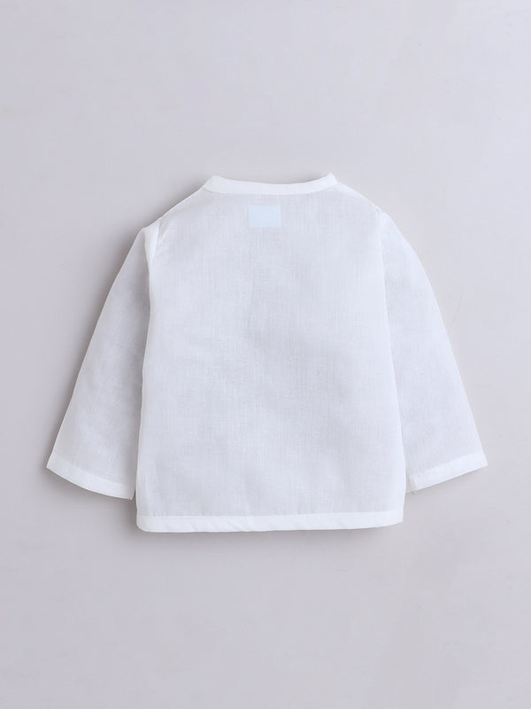 Polka Tots Soft Muslin Cotton Pack of 3 Full Sleeves Baby Jhablas