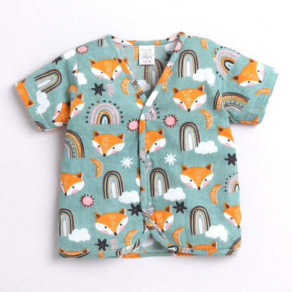 Polka Tots Soft Cotton Pack of 3 Half Sleeves Baby Jhablas