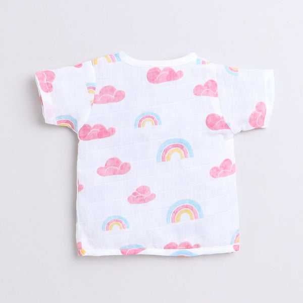 Polka Tots Soft Cotton Pack of 3 Half Sleeves Baby Jhablas