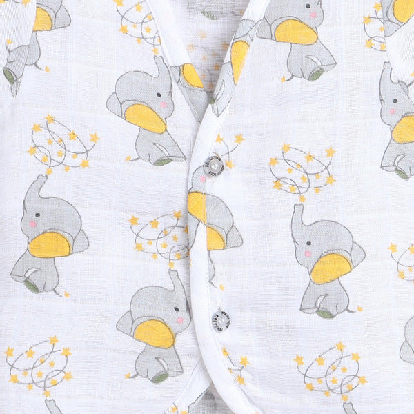 Polka Tots Soft Cotton Pack of 3 Half Sleeves Baby Jhablas