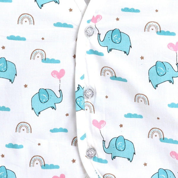 Polka Tots Soft Cotton Pack of 3 Half Sleeve Baby Jhablas