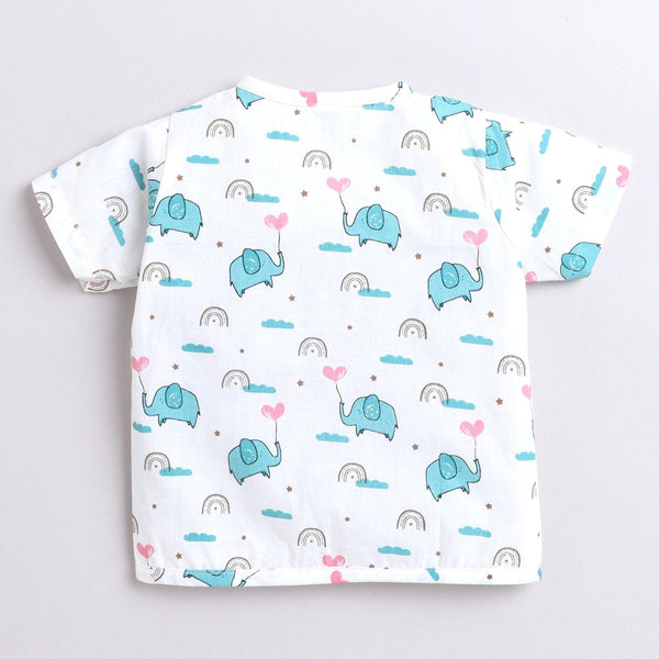 Polka Tots Soft Cotton Pack of 3 Half Sleeve Baby Jhablas