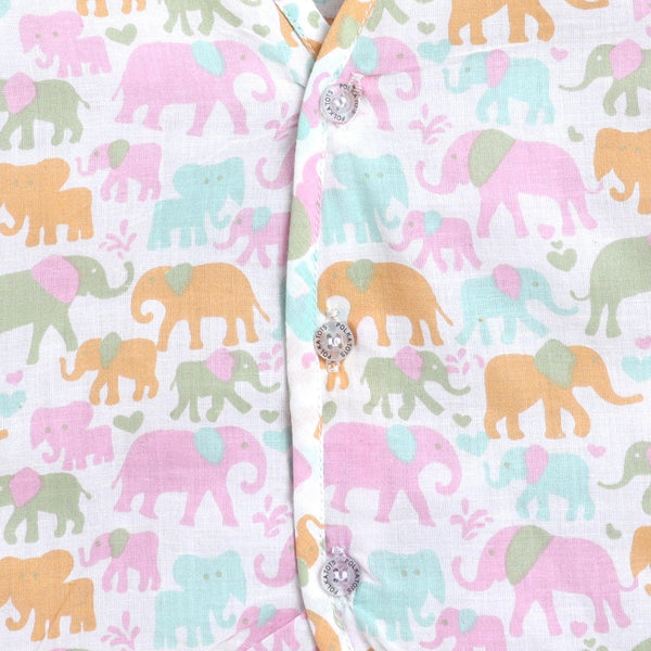 Polka Tots Soft Cotton Pack of 3 Half Sleeve Baby Jhablas