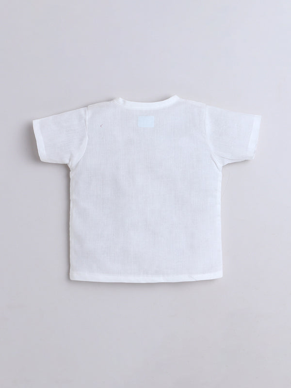 Polka Tots Soft Muslin Cotton Pack of 3 Half Sleeves Baby Jhablas