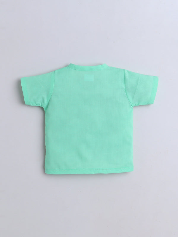 Polka Tots Soft Muslin Cotton Pack of 3 Half Sleeves Baby Jhablas