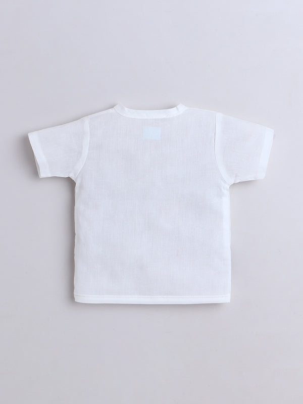 Polka Tots Soft Muslin Cotton Pack of 3 Half Sleeves Baby Jhablas