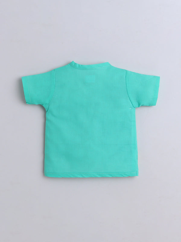 Polka Tots Soft Muslin Cotton Pack of 3 Half Sleeves Baby Jhablas