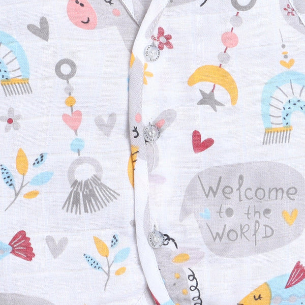 Polka Tots Soft Cotton Pack of 3 Sleeveless Baby Jhablas