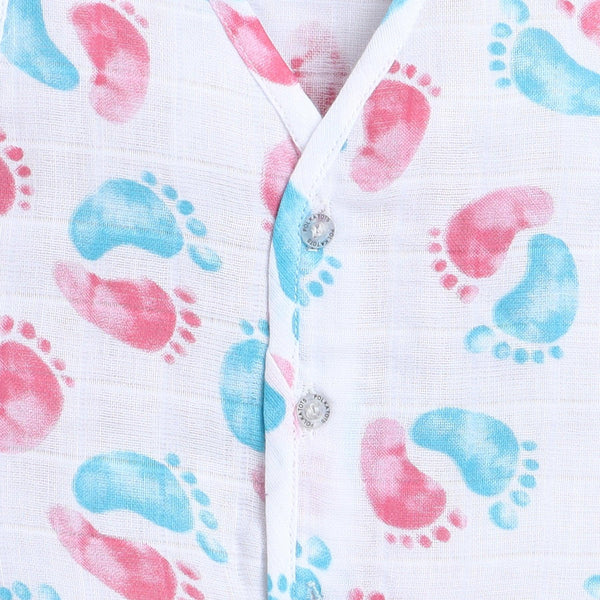 Polka Tots Soft Cotton Pack of 3 Sleeveless Baby Jhablas