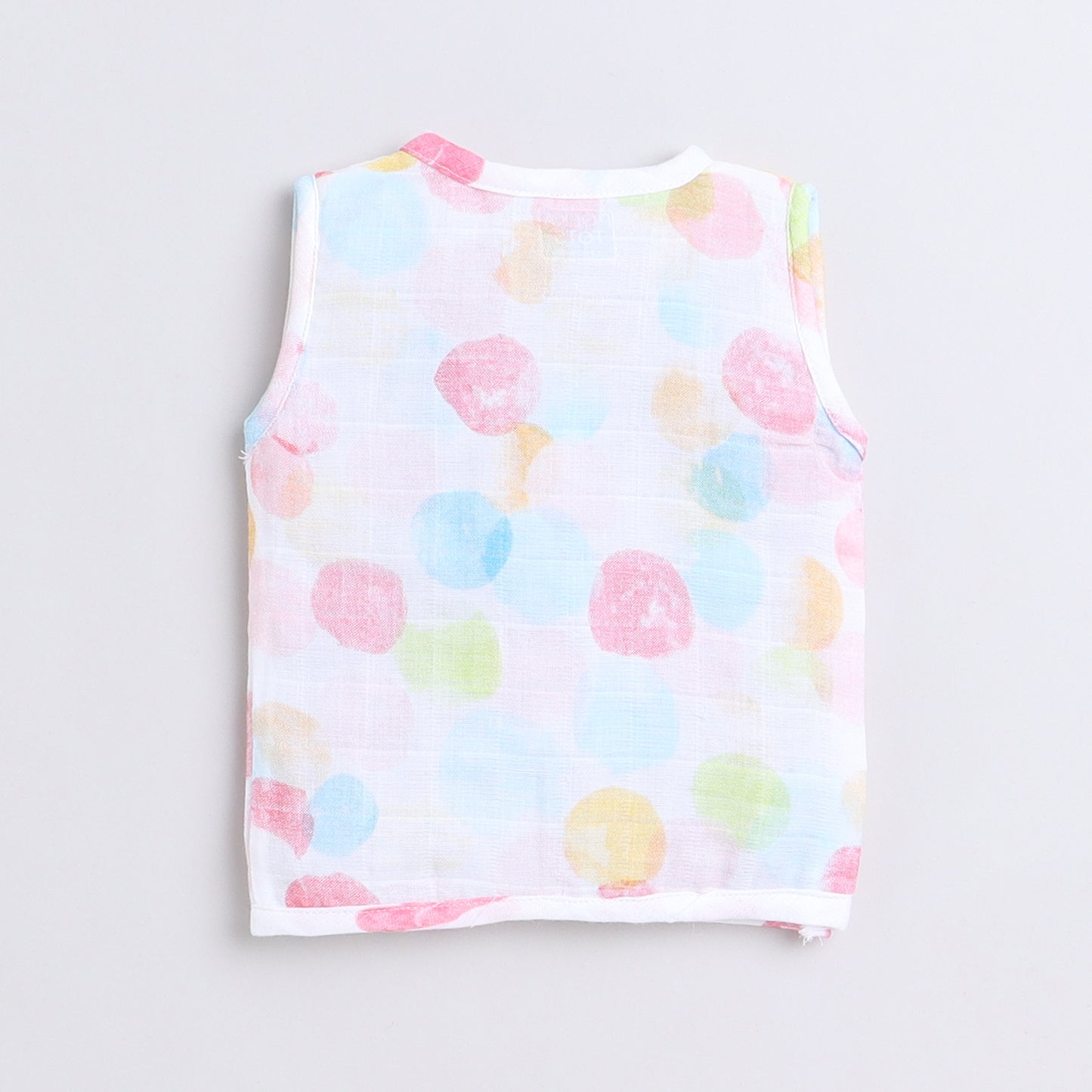 Polka Tots Pack of 3 Sleeveless Vest/Jhabla - Multicolor