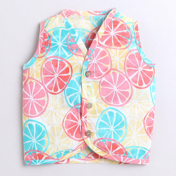 Polka Tots Soft Cotton Pack of 3 Sleeveless Baby Jhablas