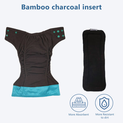 Bamboo Charcoal Reusable Cloth Diaper (Unicorn)