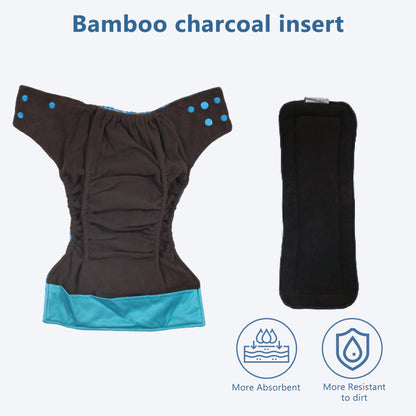 Bamboo Charcoal Reusable Cloth Diaper (Car)