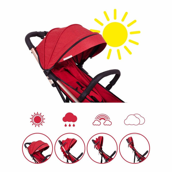 Light weight Travel Baby Trolley Stroller (Red)