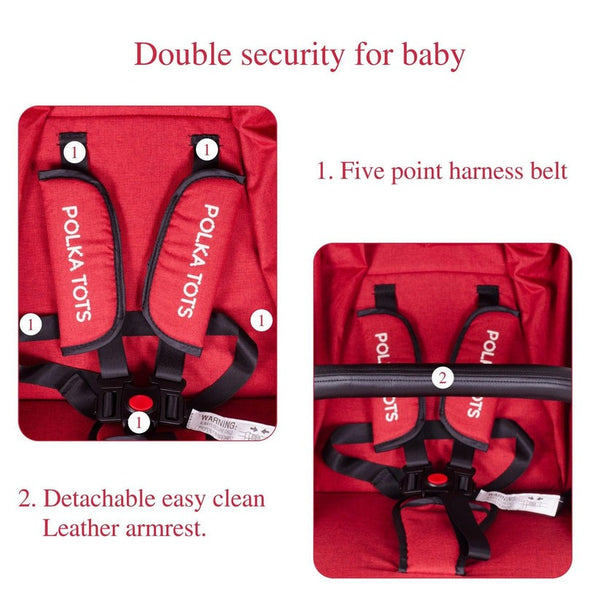 Light weight Travel Baby Trolley Stroller (Red)