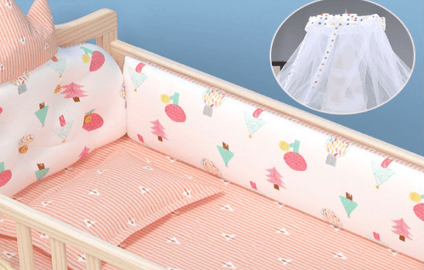Polka Tots Flexicot Multipurpose Baby Bed - Fruits