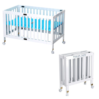 Polka Tots TinyTots Baby Bed - White