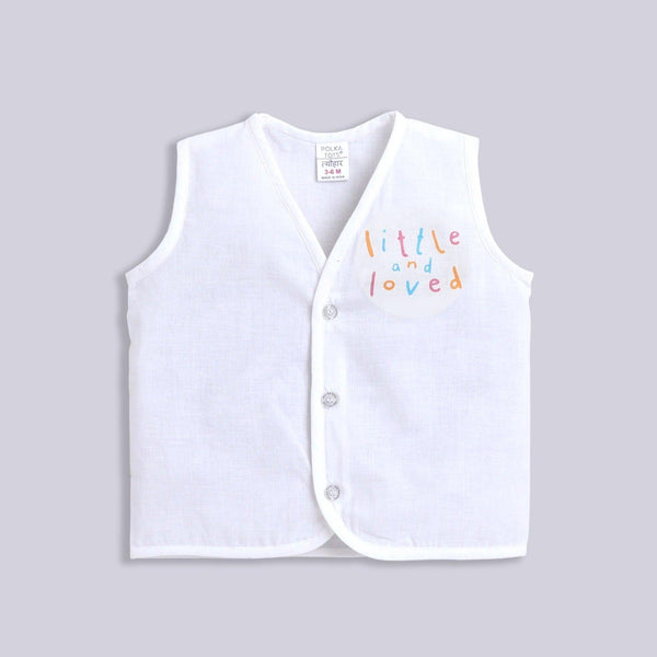 Polka Tots Soft Cotton Pack of 3 Sleeveless Baby Jhablas