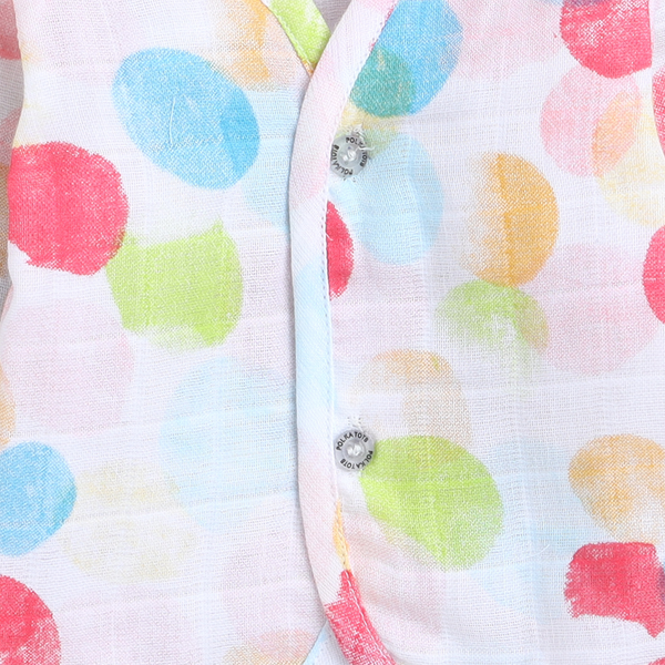 Polka Tots Soft Cotton Pack of 3 Half Sleeves Baby Jhablas