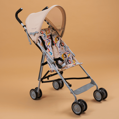 Polka Tots Buggy Stroller EasyDrift (Wave Rider - Cream)