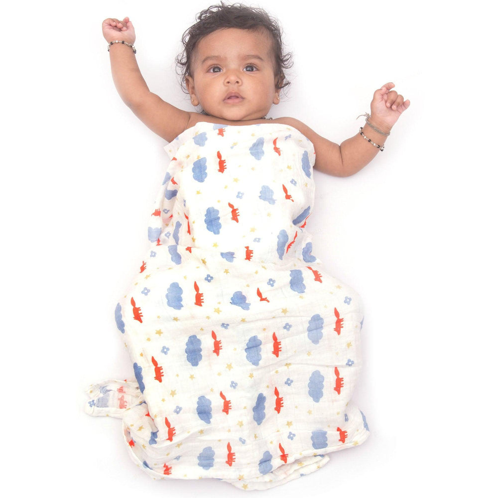 Muslin Cotton Swaddle (Cloud)