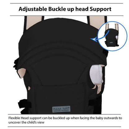 Adjustable baby carrier black  