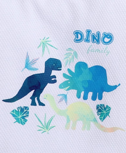 Polka Tots Full Sleeves T-Shirt Cotton - Dinosaur